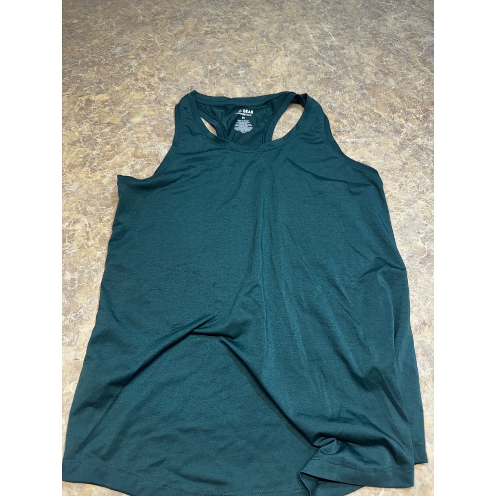 Tek Gear Essential Gear Womens Racerback Tank Top Green Activewear Gym Shirt M
